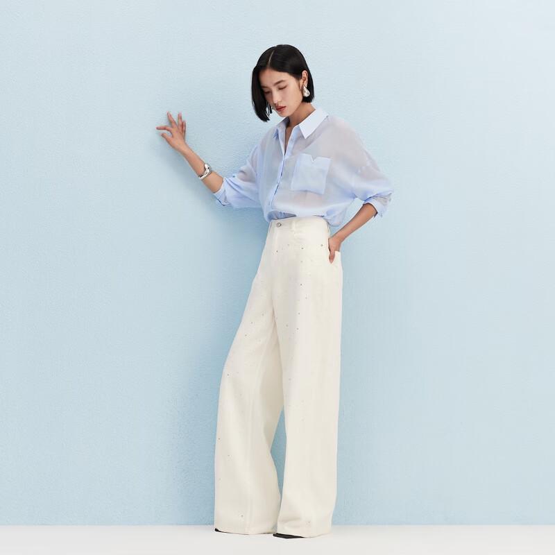 VEROMODA Women s Rhinestone Wide-Leg Jeans XL