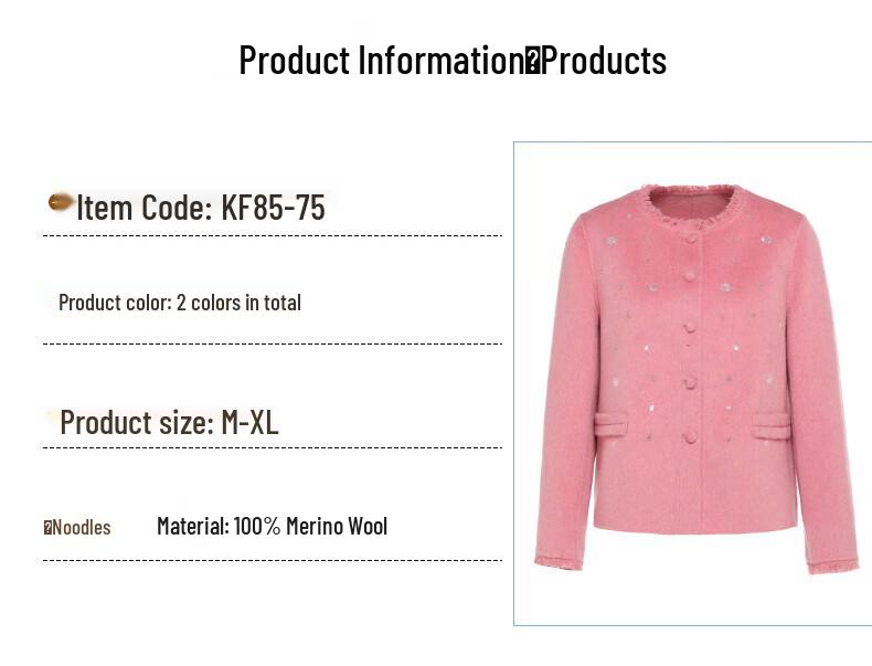 G·TENNA Women's Short Wool Coat KF85-75