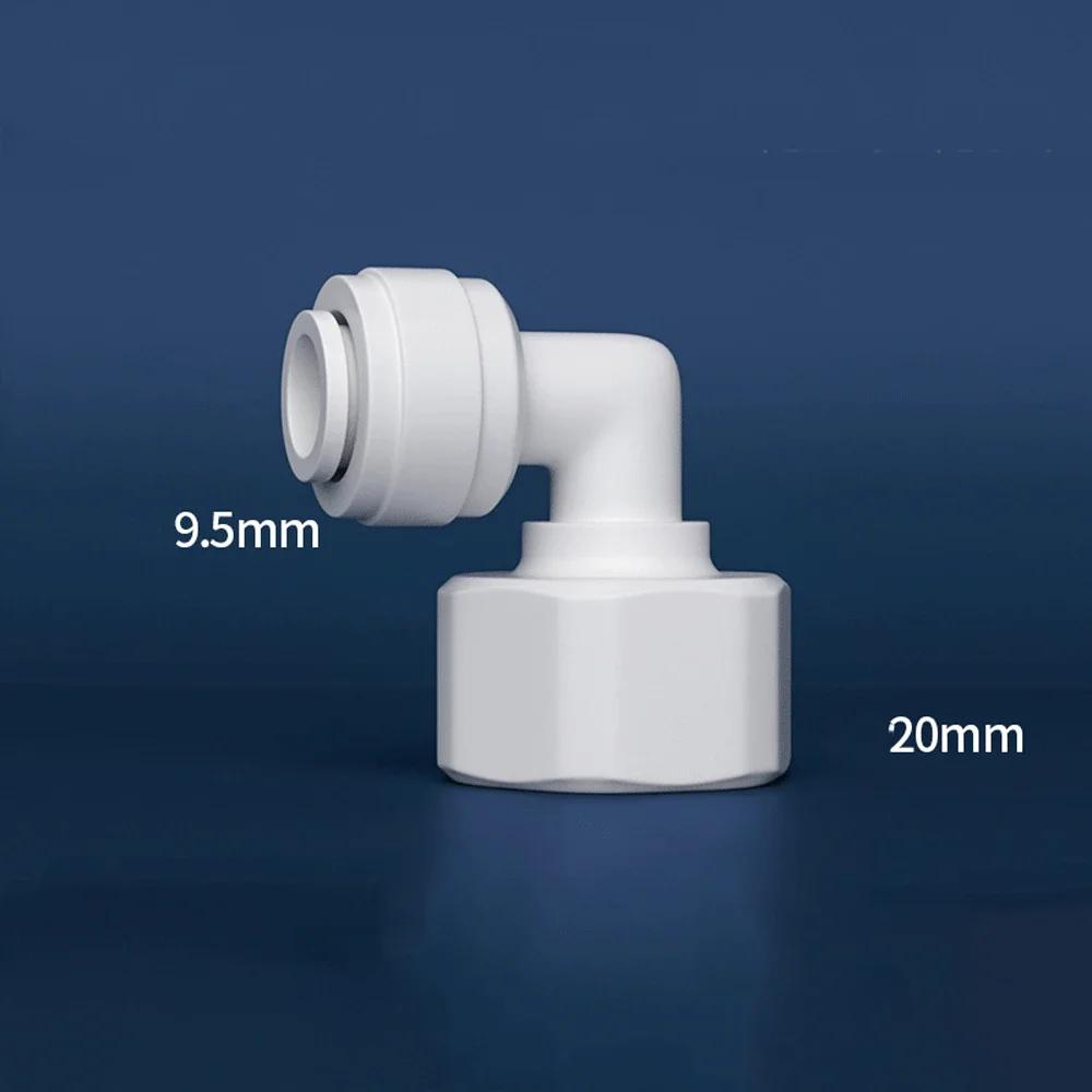 Fit 1/4" 3/8" OD Tube 90 Degree Elbow POM Quick Fitting Connector For Aquarium RO Water Filter Reverse Osmosis System