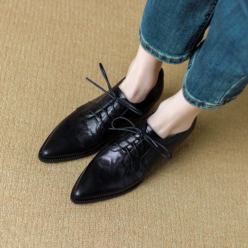 Fashion 2025 Spring Women's High Heels Lace Up Shallow Mouth Single Shoes Female Comfortable Thick Heel Women's Shoes Zapatos Mujer