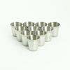 10 stuks/set 30 ml Gepolijst Mini Zilver Roestvrij Staal Wijn Drinken Shotglas Barware Beker