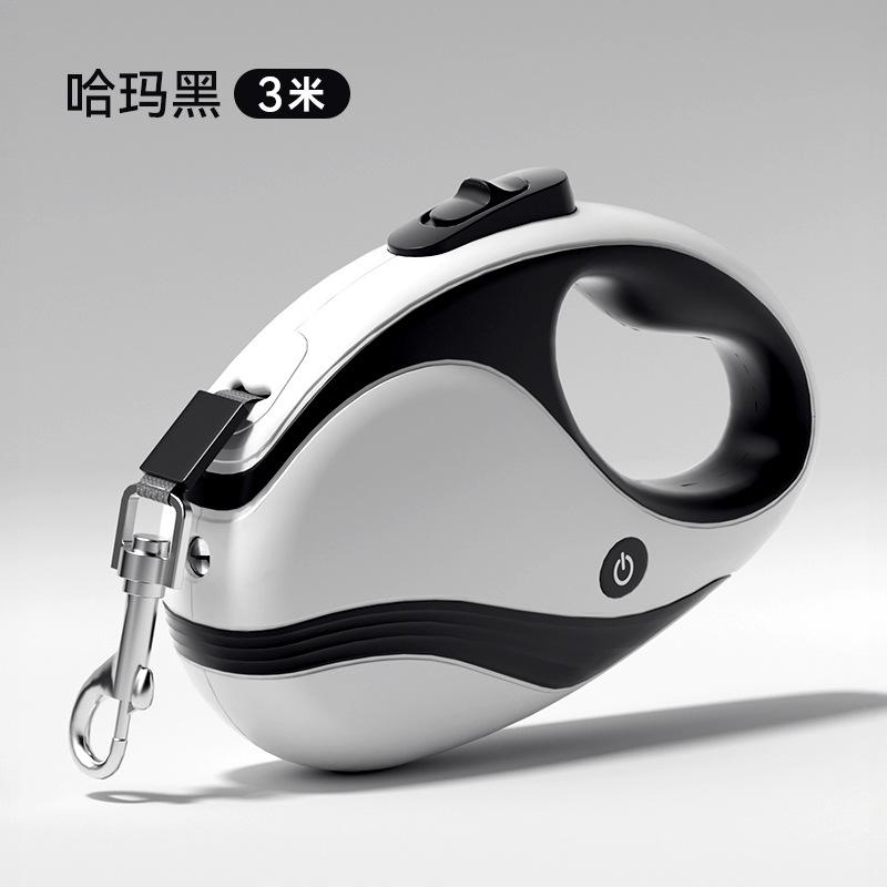 3M/5M Dog with Lamp Luminous Automatic Leash, Small and Medium-sized Dog Explosion-proof Retractable Walking Dog Leash