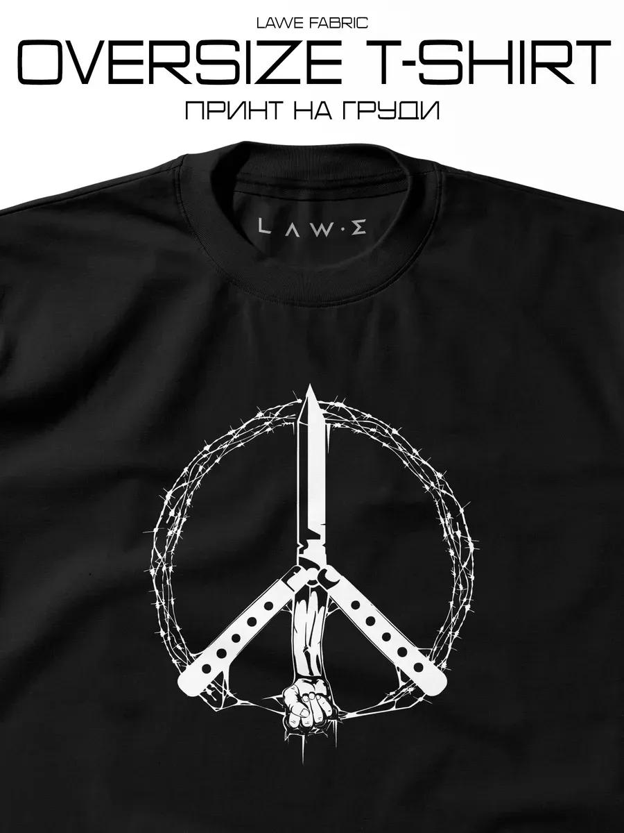 Oversize Twin Peaks Themed Printed T-shirt 2XL