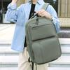 Schoolbag Backpack Business Casual Solid Color Textured Backpack Large Capacity Commuter Travel Laptop Backpack
