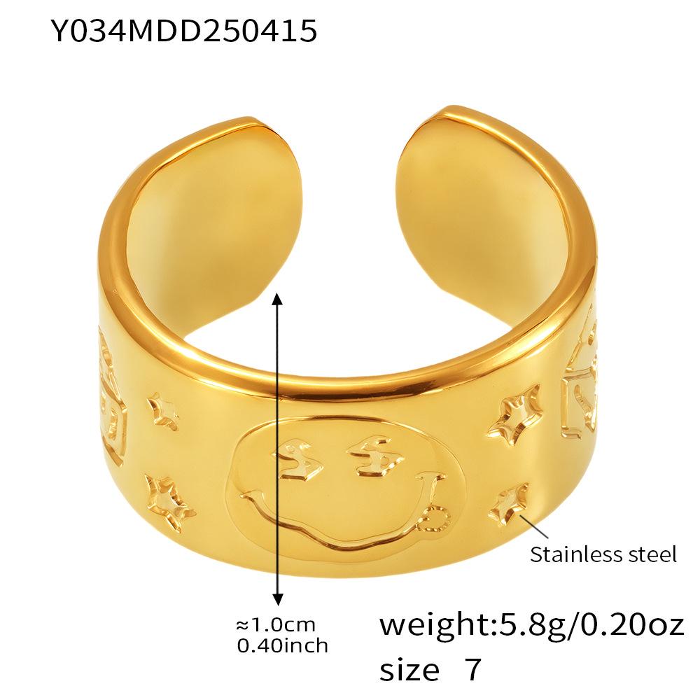 Minimalist Textured Open Ring - Cold Style Fashion Jewelry for Index Finger
