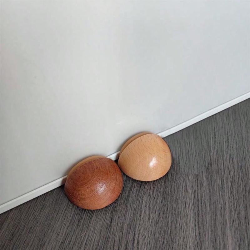 Lcauto Parts Multicolour Round Wooden Creative Design Silent Door Stop - Home Decor Best Gifts Birthday Graduation