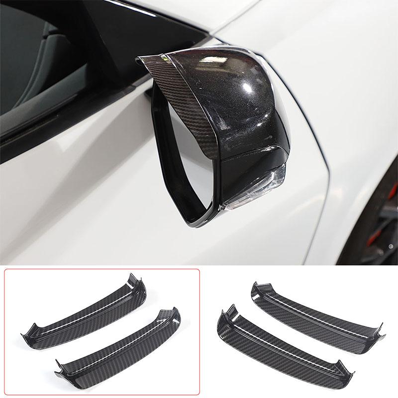 For Chevrolet Corvette C8 2020-2026 ABS Car Rearview Mirror Rain Vent Panel Cover Trim Sticker Decoration Accessories