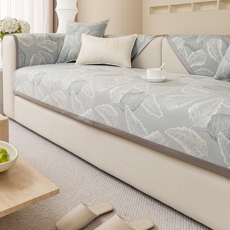 Summer Cold Feeling Ice Silk Sofa Cushion  New Summer Cold Feeling One Piece Light Luxury Ice Silk Mat Cushion Non-Slip