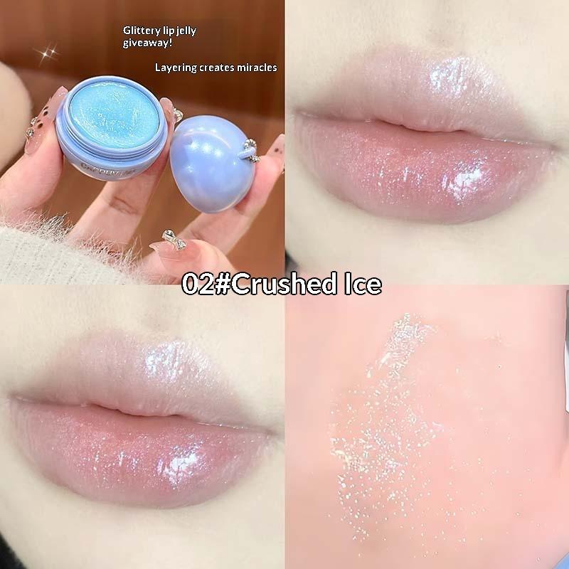 Cappuvini Mirror Lip Glaze Long-Lasting Shiny Lip Gloss Skin-Brightening Nude Lipstick Water-Light Glitter Lip Tint Lips Makeup