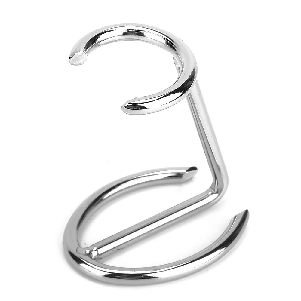 Men Shaving Brush Stainless Steel Stand Razor Holder for Salon Home Travel Use