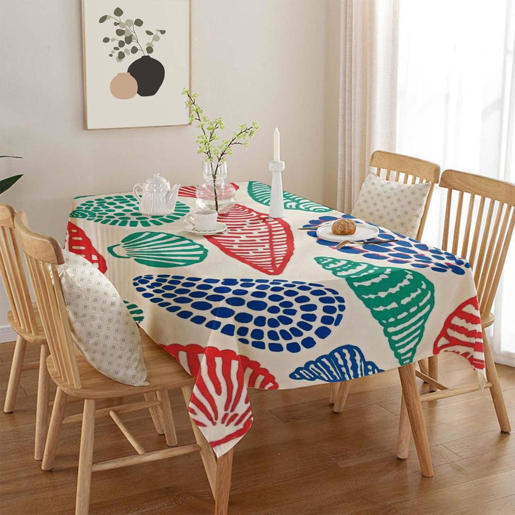 Ocean Series Polyester Tablecloth: European Style Dining & Festival Decor for Home and Hotel.