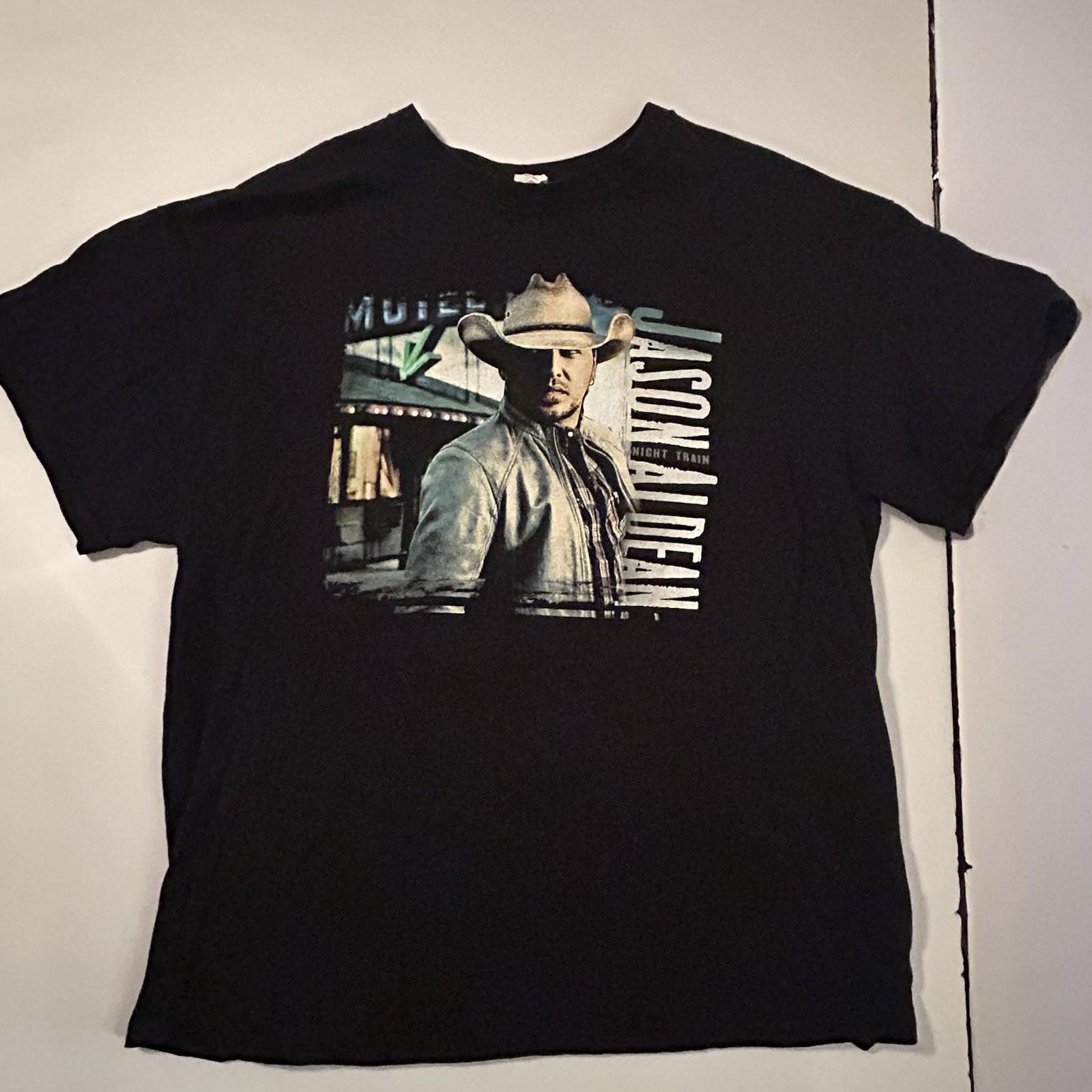 Jason Aldean T-shirt XL Night Train Tour Concert Unisex Double Sided Unisex T-Shirt XXXL