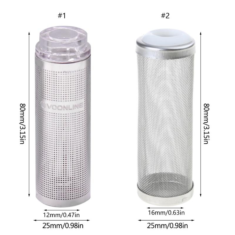 Aquariums Water Pump Filter Stainless Steel Mini Mesh Guard Media Cover Accessories Fish Tanks Filter Inflow Frame