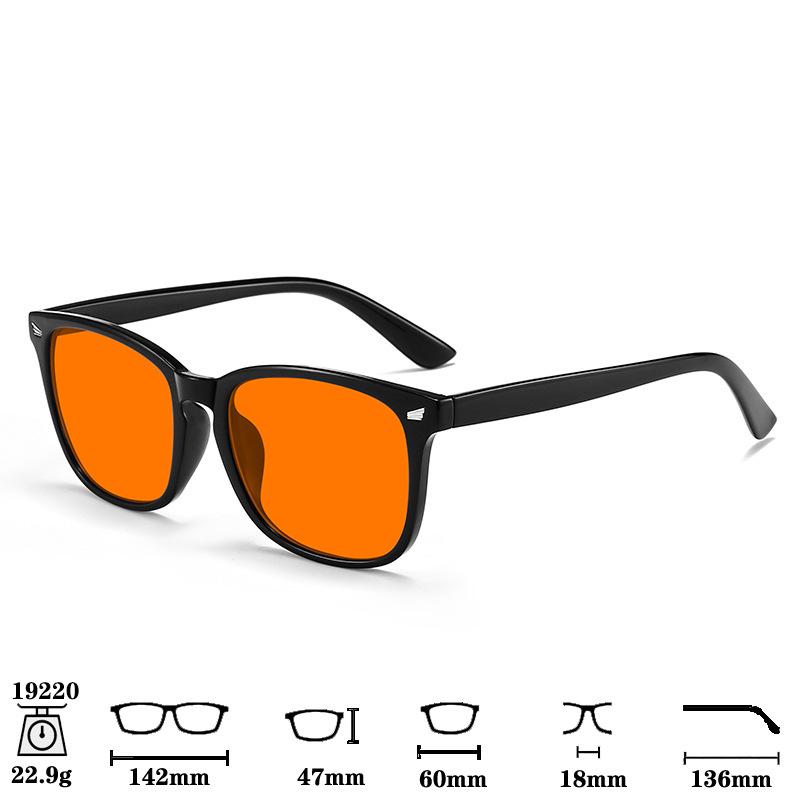 Light-Enhancing Sleep-Aid Glasses: Blue Light Blocking, Reflective Coating, Anti-Blu-Ray, Anti-Radiation, Melatonin Support, TR Frame.