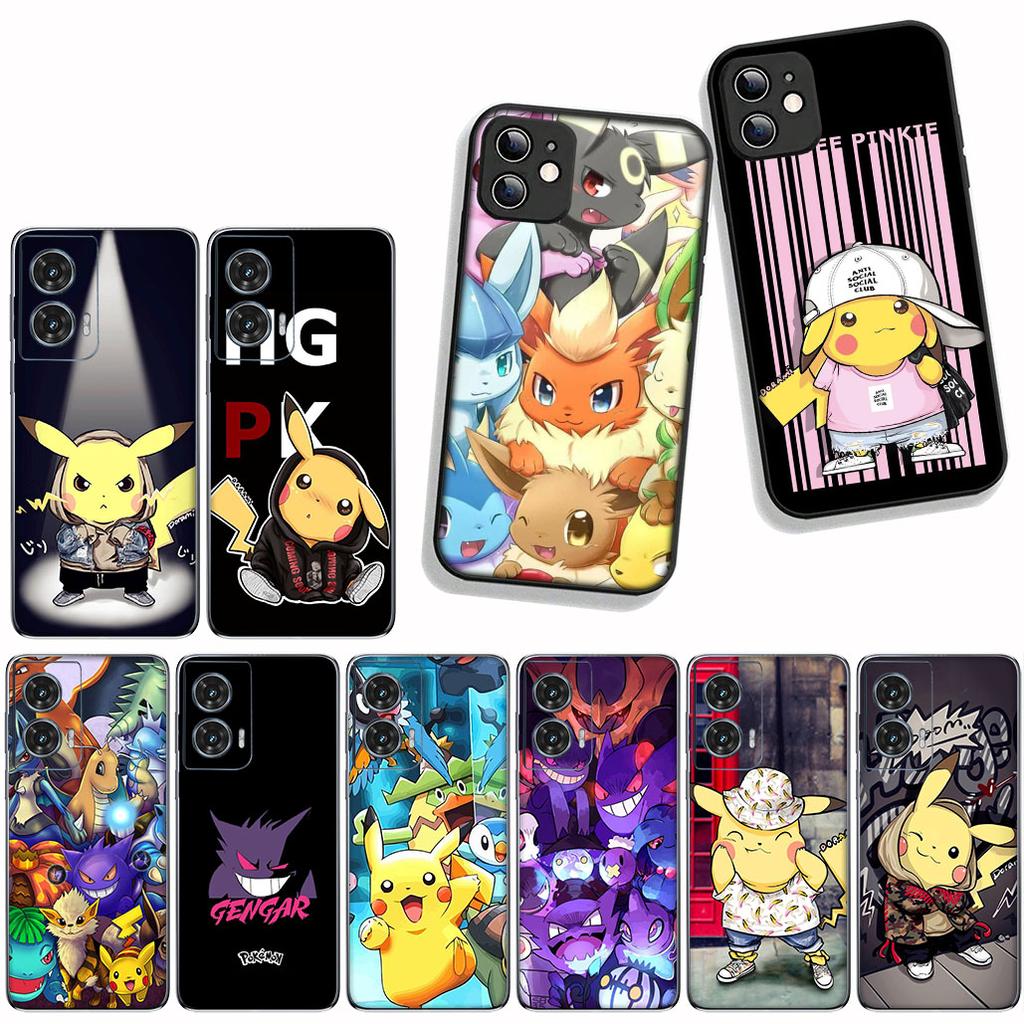 for Samsung Galaxy A07 A13 A12 A23 A42 A50 A51 A52 A53 A70 A71 A72 A21S A04 Note 20 9 8 10 Case P-Pokemon GO Gengar P-Pikachu