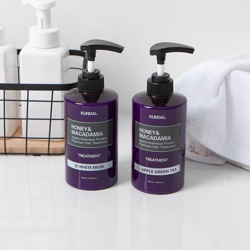 [KUNDAL] Honey & Macadamia Treatment #Apple Green Tea (Old ver.) 500ml