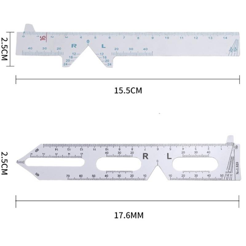 1Pcs Medida Óptica Vernier Pd Régua Medidor de Distância da Pupila Ferramenta Oftálmica Olho