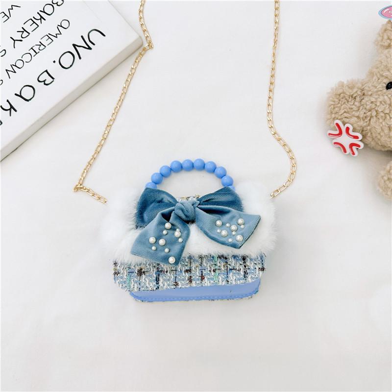 Colorful And Playful Children s Handbag With Fashionable Chain And Cute Butterfly Bow StyleA
