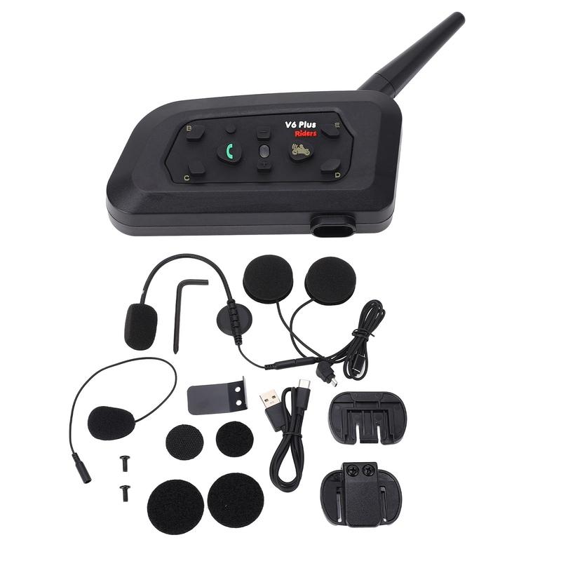 Helmet Intercom Headset Stable Communication CVC Noise Reduction Lightweight Motorcycle Bluetooth Headset for Outdoor Sports