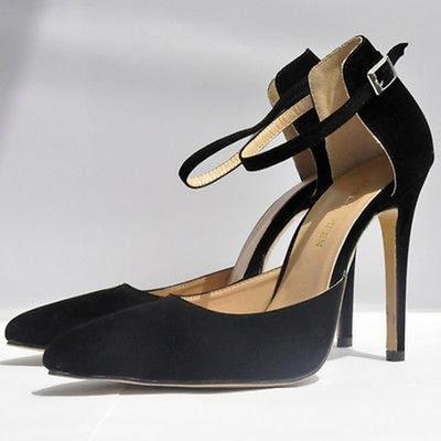 Lovely Ladies Pointed Toe Sandals Velvet High Heels Stilettos Platform Shoes Women Shoes Flock Fashion Shoe