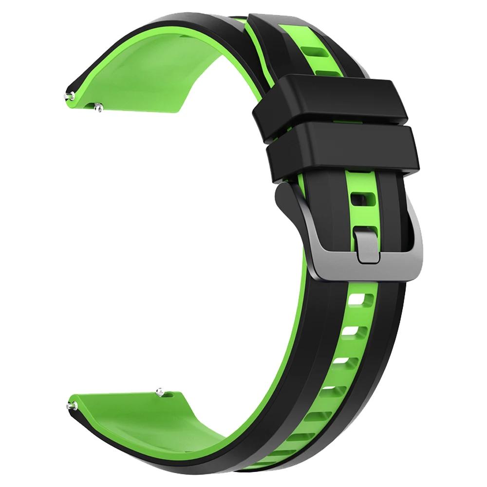 

22mm Silicone Wrist Strap For Huami AMAZFIT BIP 6 5 GTR 4 3 2 2e 47mm Bracelet Replace For AMAZFIT BALANCE 2 Two-Tone Watchbands 1Pcs 22mm