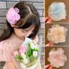 Mesh Flower Children'S Hair Clip Sweet And Cute Princess Style Side Clip Headdress Girl Baby Duckbill Headdress