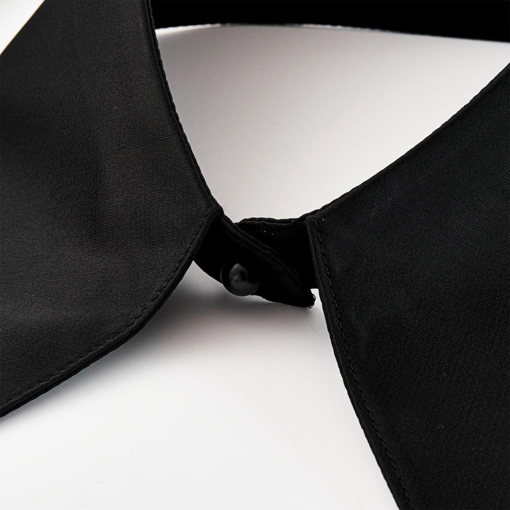 Spisse mansjetter Innsett krage Bluse Spredt jakkeslag Antikk kunst krage Søtt sjal Innsett Dekorativt sjal