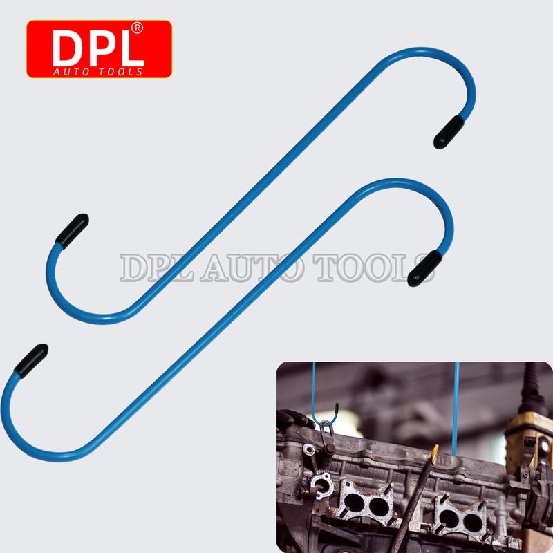 Car Brake Caliper Hooks Auto Brake Caliper Hangers Hooks with Rubber Tips Universal Tools for Brake Bearing Axle Suspension Work