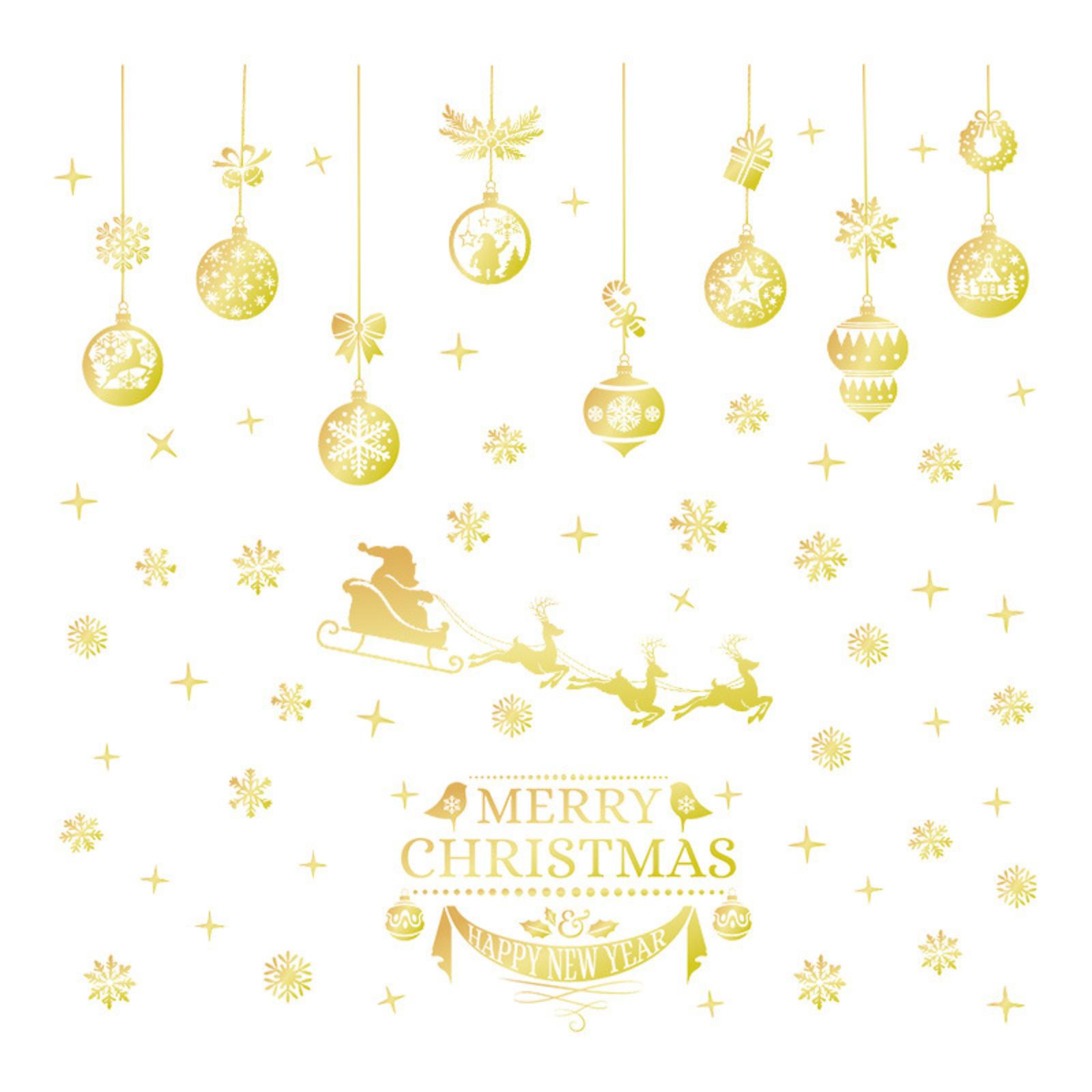 

Съемные статические наклейки на окна - Многоразовые наклейки на окна без остатка для сезонного и делового декора One Size