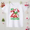Christmas Printed 1-9 Christmas Child Clothes Cotton Boys Girls Short Sleeve T-shirt Kids Graphic Tee Xmas Holiday T Shirt Gifts
