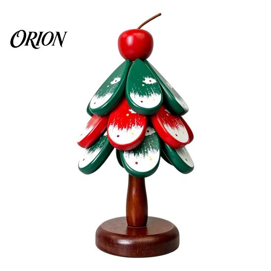 Durable Table Mat Christmas Tree Wooden Trivets, Pine Wood Potholders with Storage Stand, Insulated Serving Tray Heat Resistant Foldable Countertop