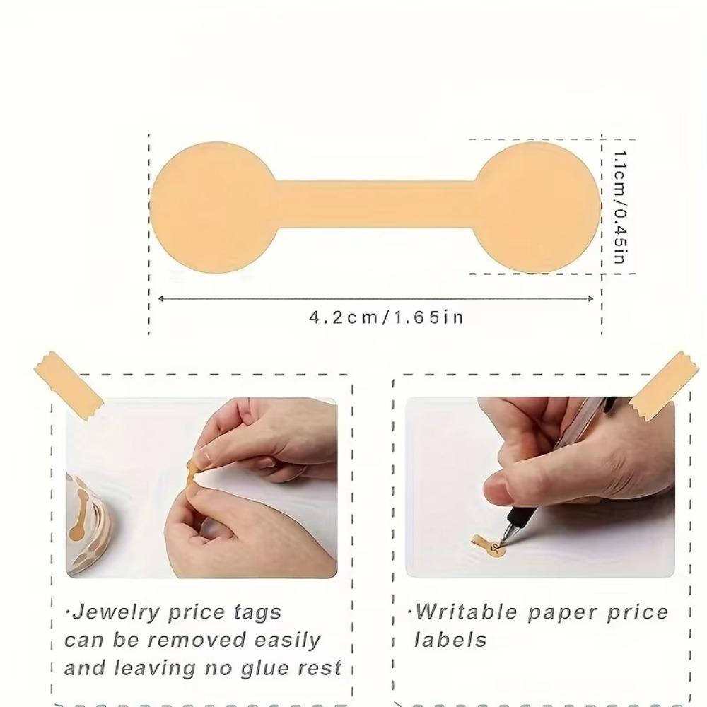 500Pcs/Roll Display Tool Hanging Tags Jewellery Hangtags  for Rings, Necklaces, Earrings & Bracelets