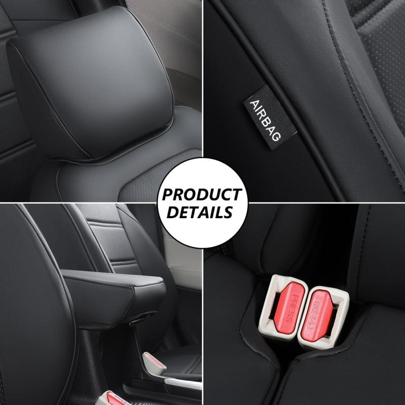 Full Set Car Seat Covers for Honda CRV 2012-2025 PU Leather Seat Protector CR-V EX EXL Hybrid Replacement Accessories