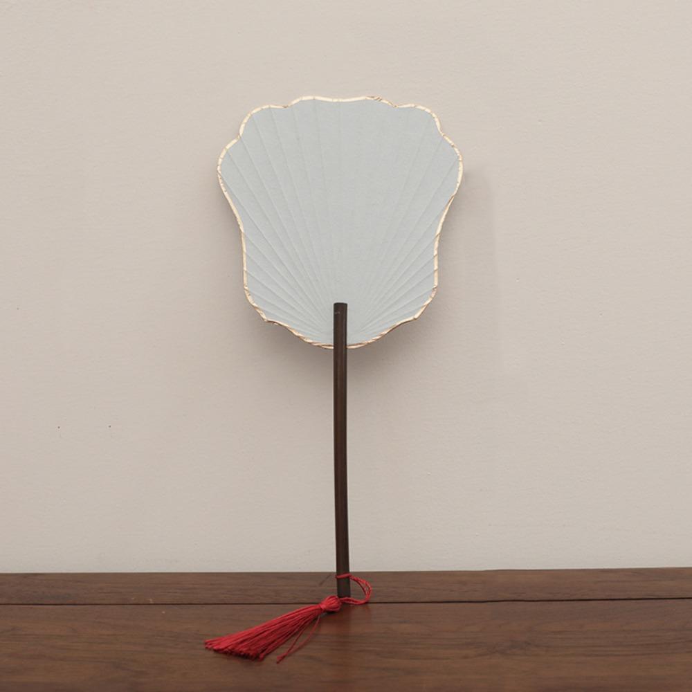 

Paper Hand Cranked Fan Thickened Decorative Craft Fan Chinese Style DIY Fan Children Style 4