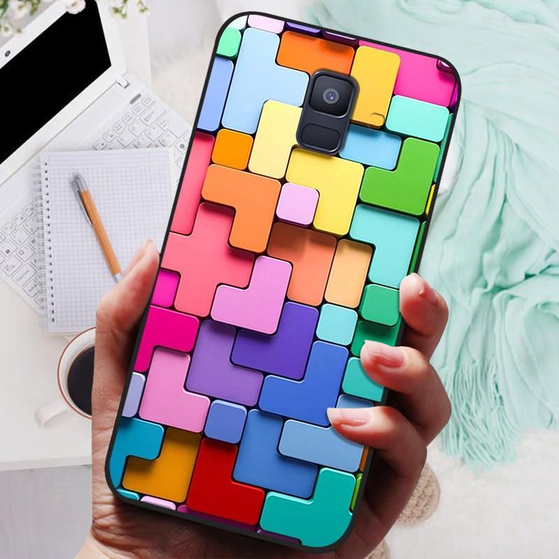 Für Samsung Galaxy A8 Plus 2018 Hülle Schwarze Abdeckung Löwe Wolf Silikon Weiche Rückseite Hüllen Für Samsung A8 2018 A530 A530F Handyhülle