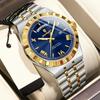 Business Male Watch Luminous Waterproof Stainless Steel Men Wristwatch Week Date Quartz Fashion Men's Watches