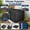 1PC Mesh Air Conditioner Cover, Outdoor Mesh Hole AC Protector, Window AC Unit Cover, Black Universal Dustproof AC Cover