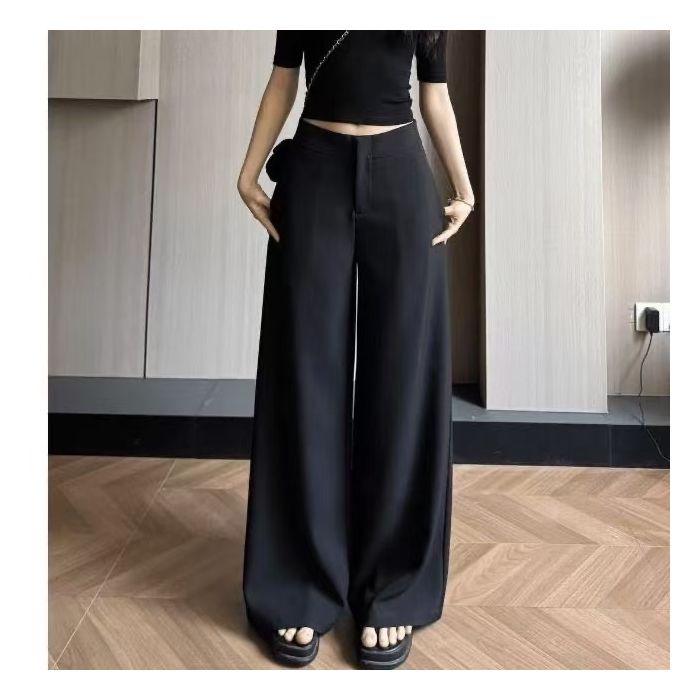 Retro Elegant Slimming Long Suit Trousers: Versatile, Stylish, and Casual for Spring/Summer