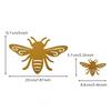 Abeja Metálica Calada Miel Envejecida Abeja de Miel Decoración de Jardín para Maceta