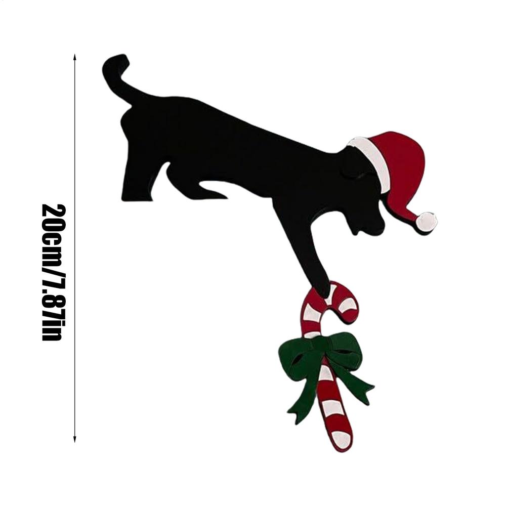 

Рождественское украшение дверного проема Мультяшные деревянные рождественские украшения С Новым 2024 годом Отделка дверного проема Деревянный рождественский декор