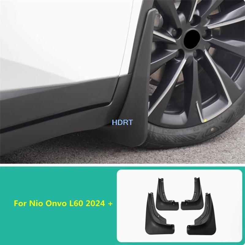 For Nio Onvo L60 2024 + Mud Flap Splash Guard Mudguard Plate Front Rear Fender Cover Style Car Protector Decoration Accessories