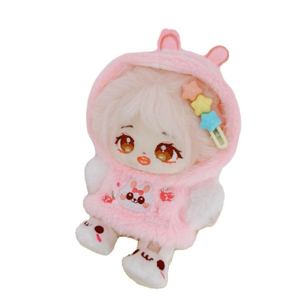 Plush Hoodie Cotton Doll Clothes 20cm No Attributes Dolls Clothes  Doll Accessories