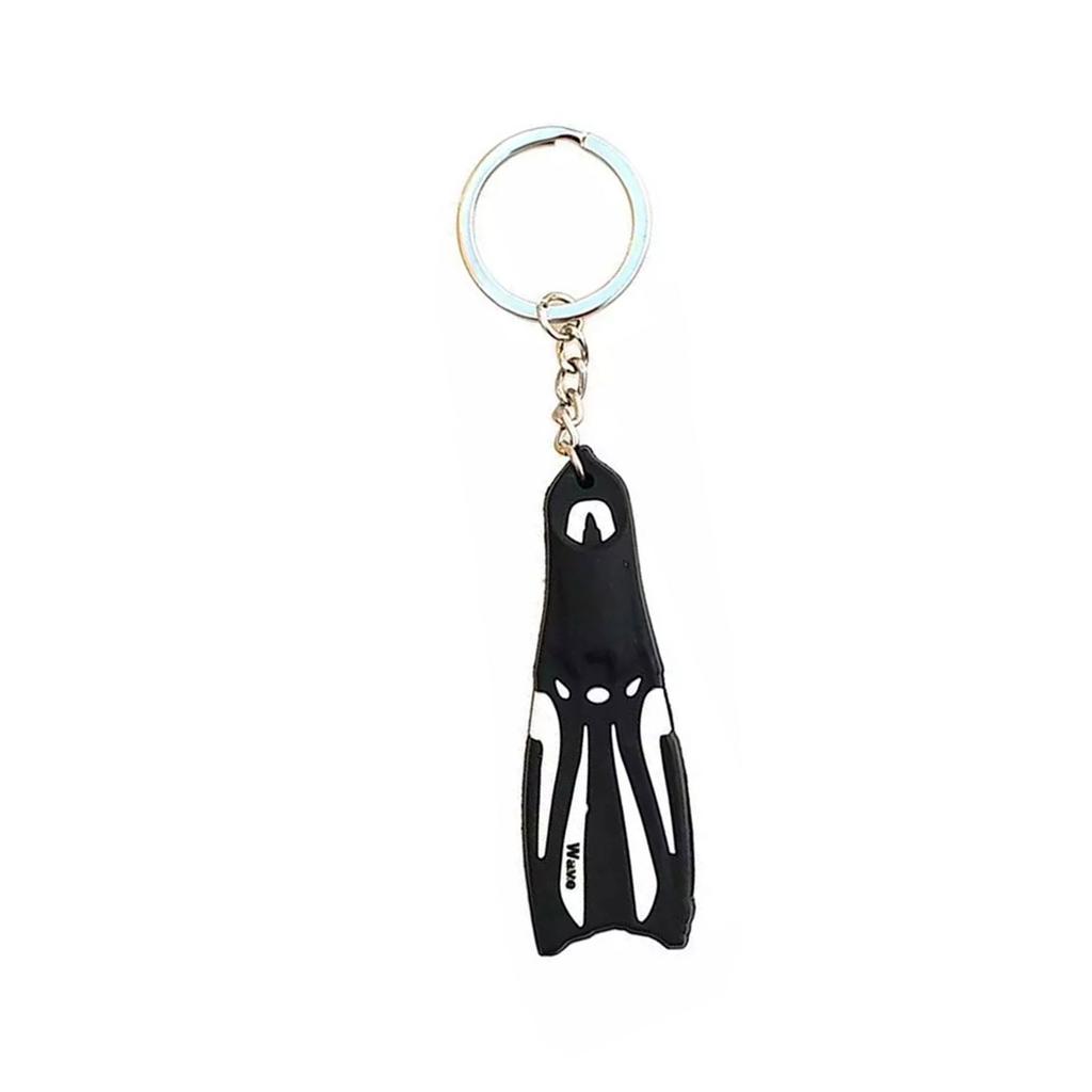 1Pc Dive Fin Key Holder Diver Keyring Unique Diving Fin Keychain Silicone Flipper Pendant Keyring for Water Sport Fans