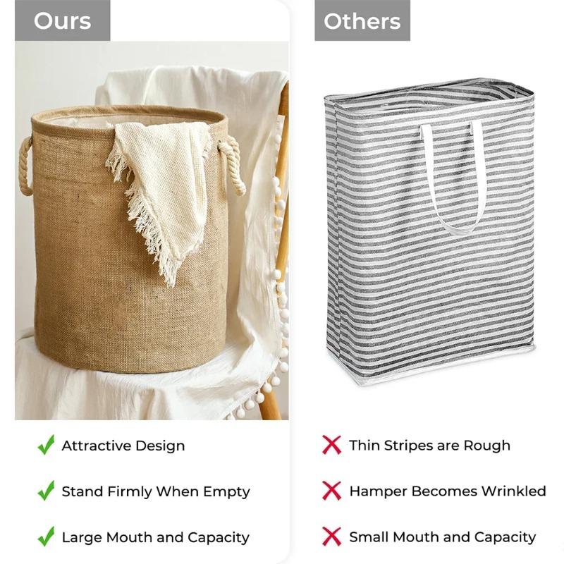 Foldable and Thickened Waterproof and Moisture-proof Laundry Basket, with Handheld, Dirty Clothes, and Doll Storage Basket