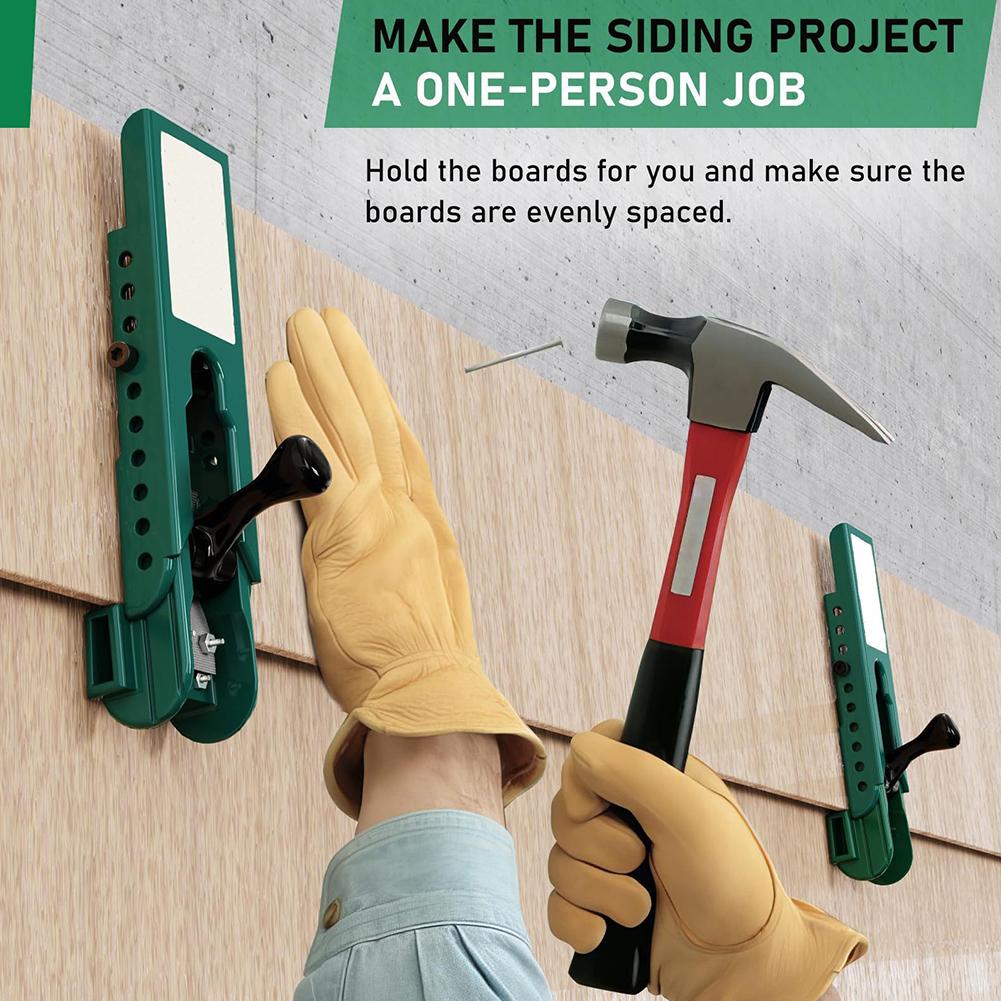 2Stk 1/4 Zoll Fassadenverlegungswerkzeuge Fassadenmontage-Set Kohlenstoffstahl Stülpschalungslehre Fassadenverlegungs-Set für eine Person I