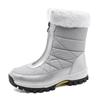 Women's Plus Size Cotton Boots - New Casual Fleece-Lined Thickened Warm Snow Boots - Large Cotton Boots