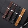 20mm 22mm Premium Genuine Leather Strap Quick Release Oil Wax Discoloration Cowhide Leather Watchband Business Men Women Straps
