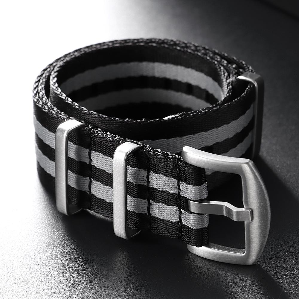 Nylon Watch Strap 18/20/22mm Universal Sport Soft Watchband Replacement Correa Reloj High Density Durable Fabric Braid Wristband