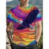 Men's 3D Printed T-Shirt Short Sleeve O-Neck Pullover Casual Top