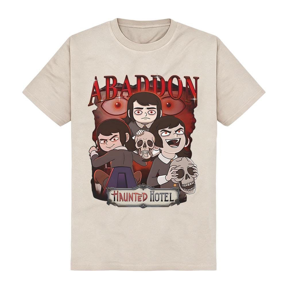 T-shirt Cuore Infranto Hotel Infestato Stampa Grafica Abaddon Merch T-shirt Unisex Streetwear Cotone Morbido Manica Corta T-shirt Donna Uomo